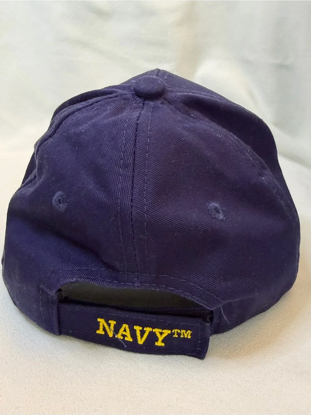 US Navy Veteran Embroidered Blue Adjustable Hat Ball Cap